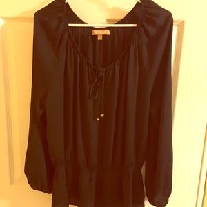 Black long sleeve blouse